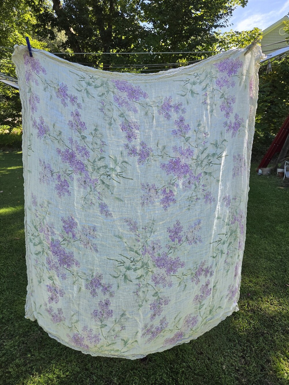 April Cornell Linen Tablecloth